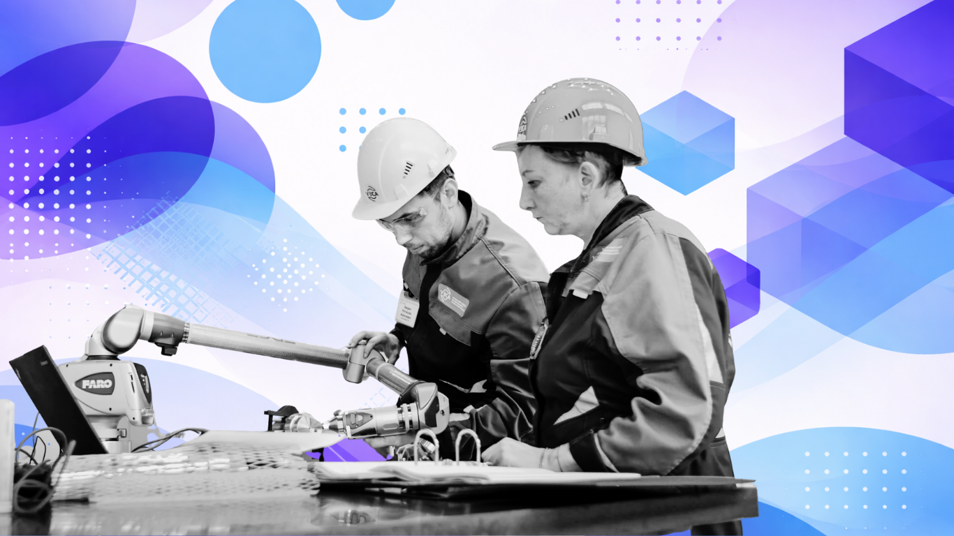 Workers in a manufacturing plant