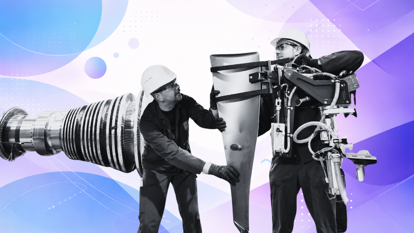 Illustration of workers in a manufacturing plant