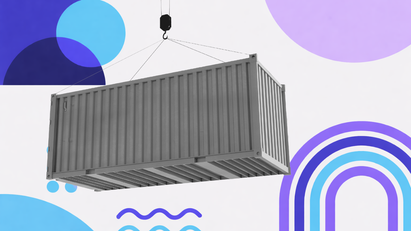 illustration of a shipping container