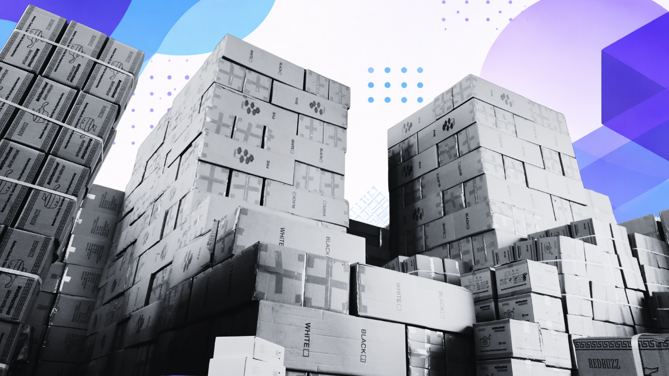 Illustration of a warehouse